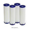 DCT 10" × 2.5" 20-Micron Replacement Filters — 4 Pack