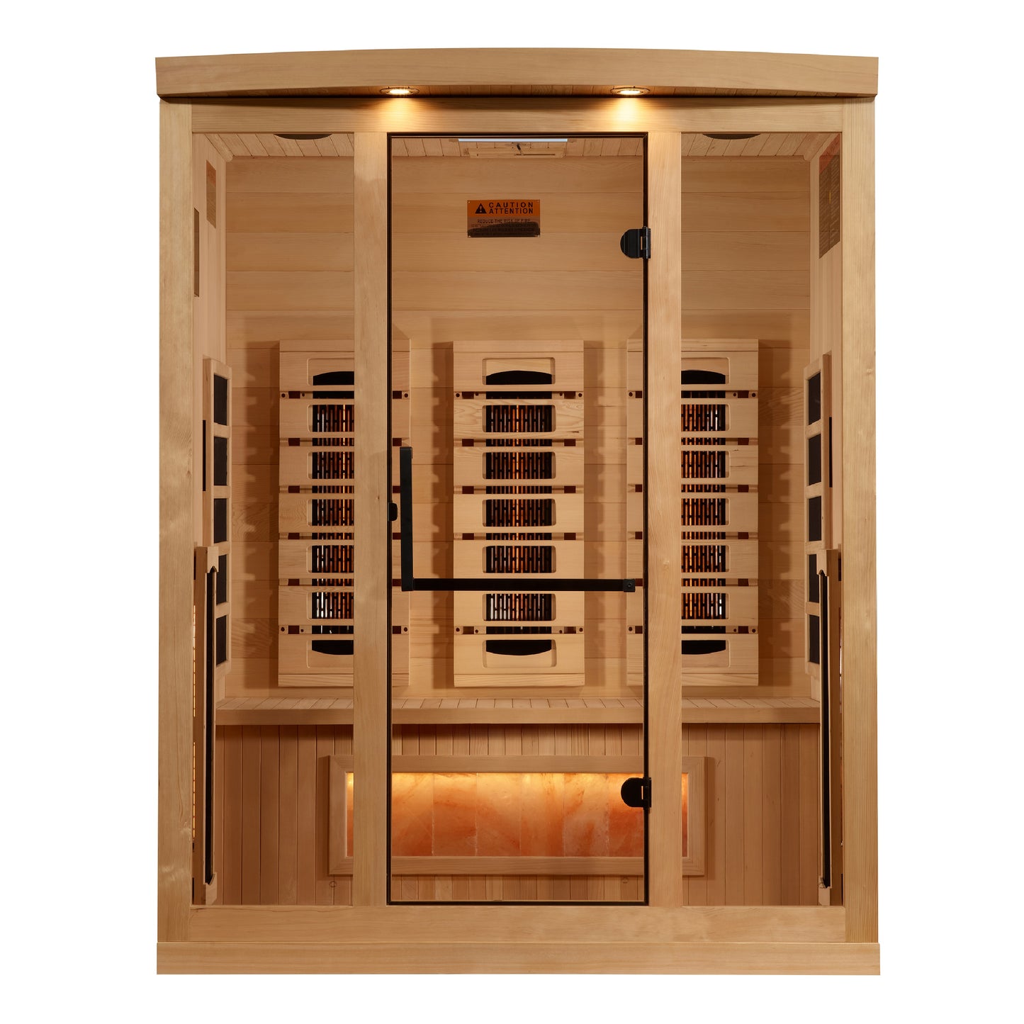 3 Person Full Spectrum Infrared Sauna with Himalayan Salt Bar (GID-8030-03)