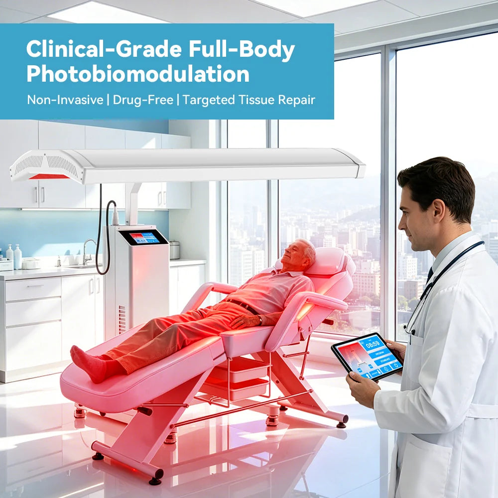 FJ-20262 ProLux1500 Professional Full Body Red Light Therapy Panel 1280 LEDs, 660nm + 810nm Photobiomodulation System