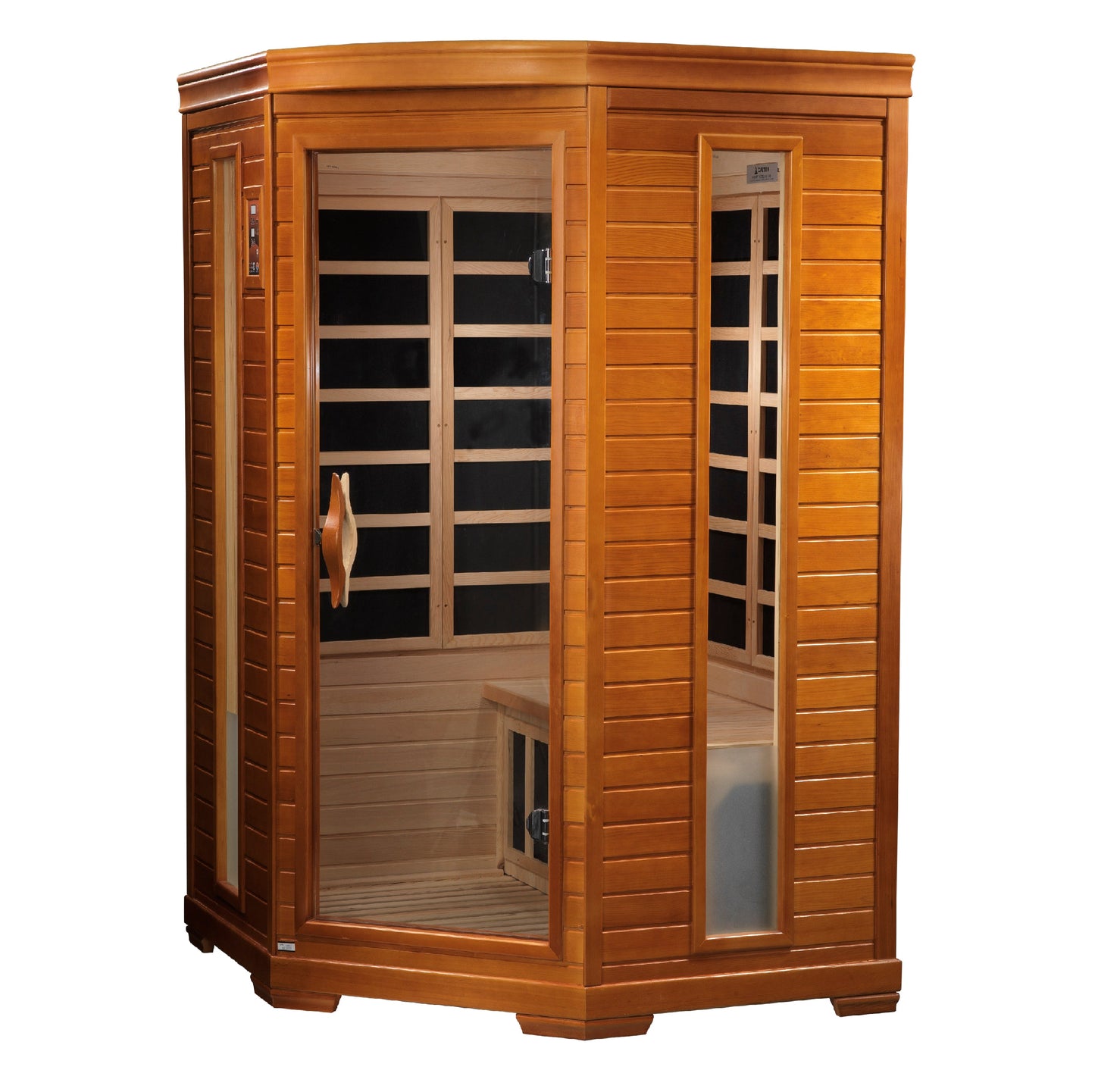 Dynamic “Heming” 2 Person Corner Low EMF FAR Infrared Sauna (DYN-6225-02)
