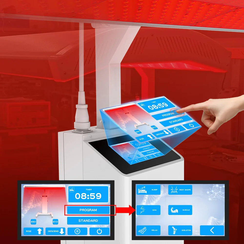 FJ-20262 ProLux1500 Professional Full Body Red Light Therapy Panel 1280 LEDs, 660nm + 810nm Photobiomodulation System