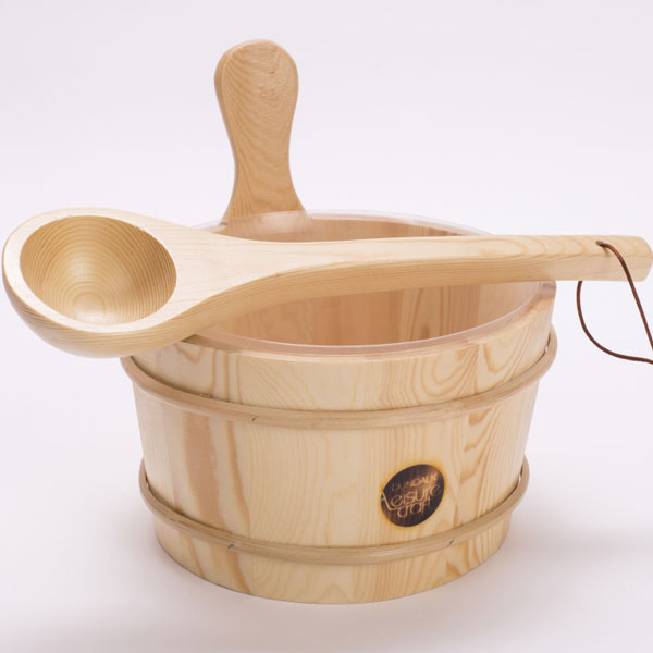Cedar Sauna Bucket & Ladle Set