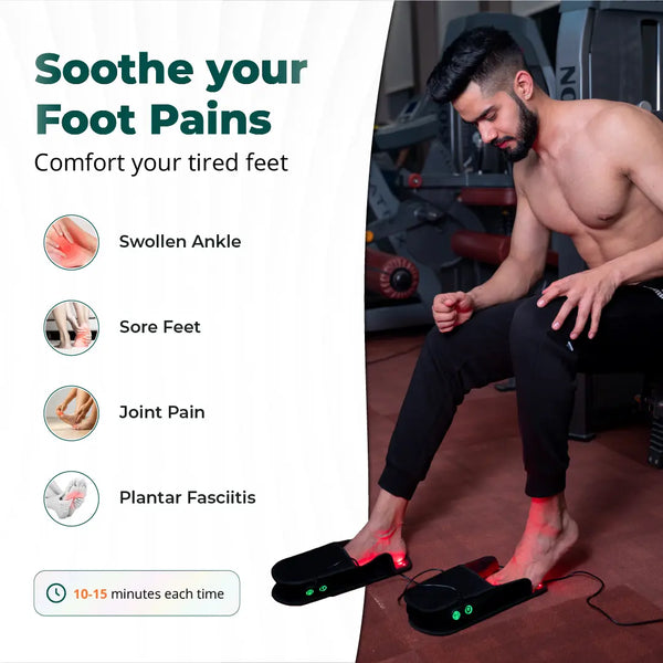 Red Light Therapy Slippers for Feet — 660nm + 850nm Warmth & Comfort, FSA Eligible | AWA