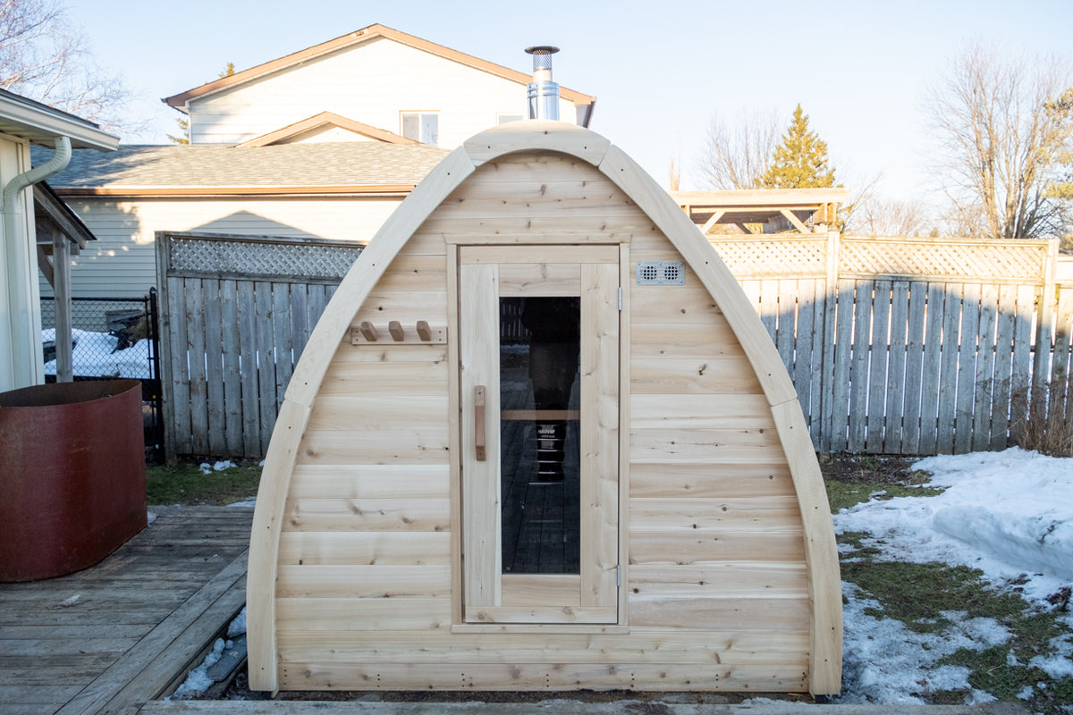 Canadian Timber MiniPOD Sauna – Eastern White Cedar | LeisureCraft CTC77M