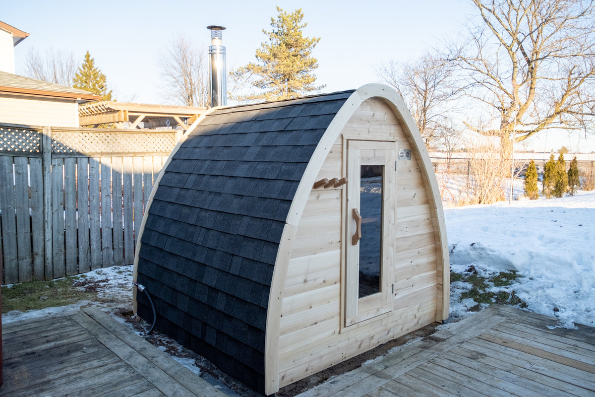 Canadian Timber MiniPOD Sauna – Eastern White Cedar | LeisureCraft CTC77M
