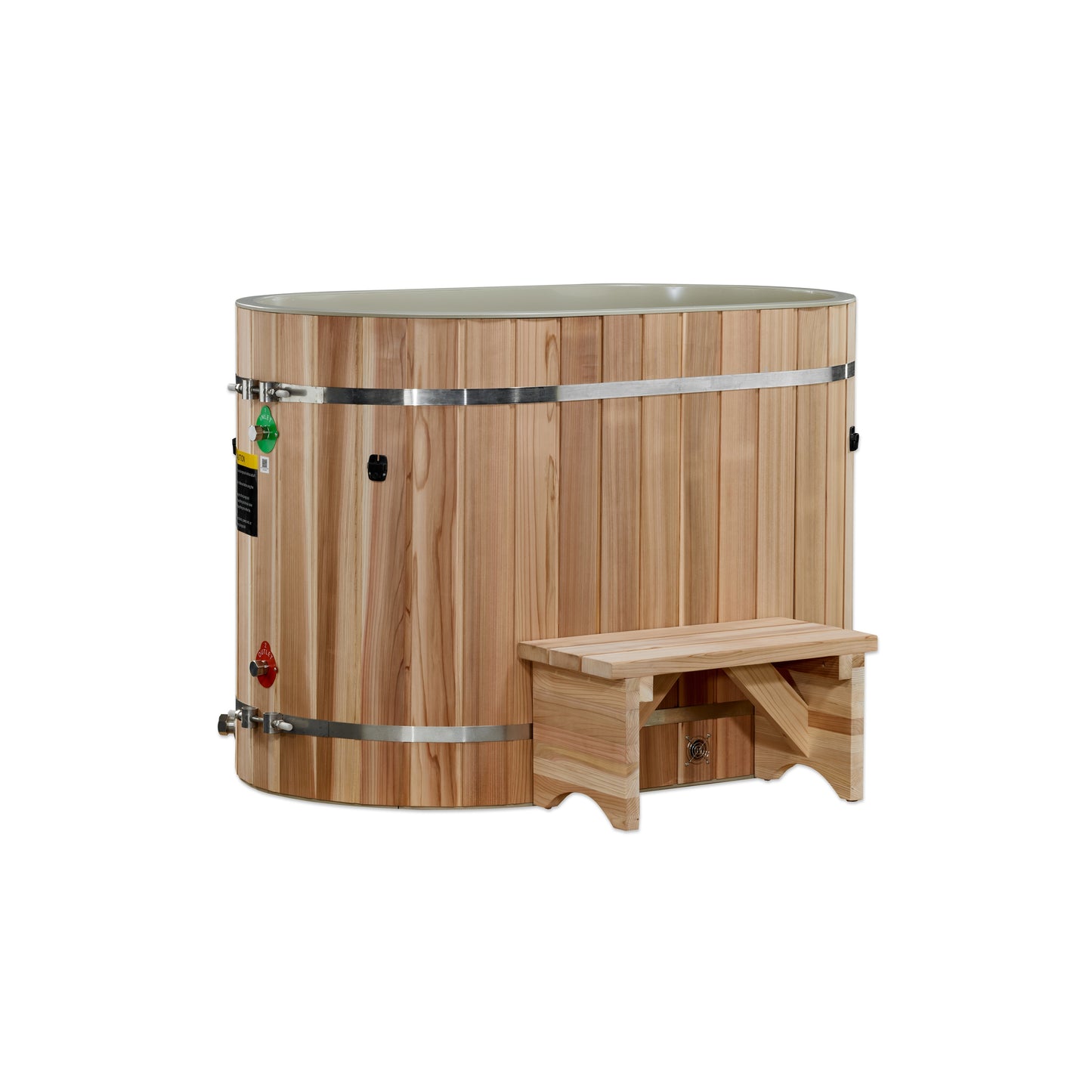 DCT Oval Barrel Cold Plunge Tub (50)")- Pacific Cedar