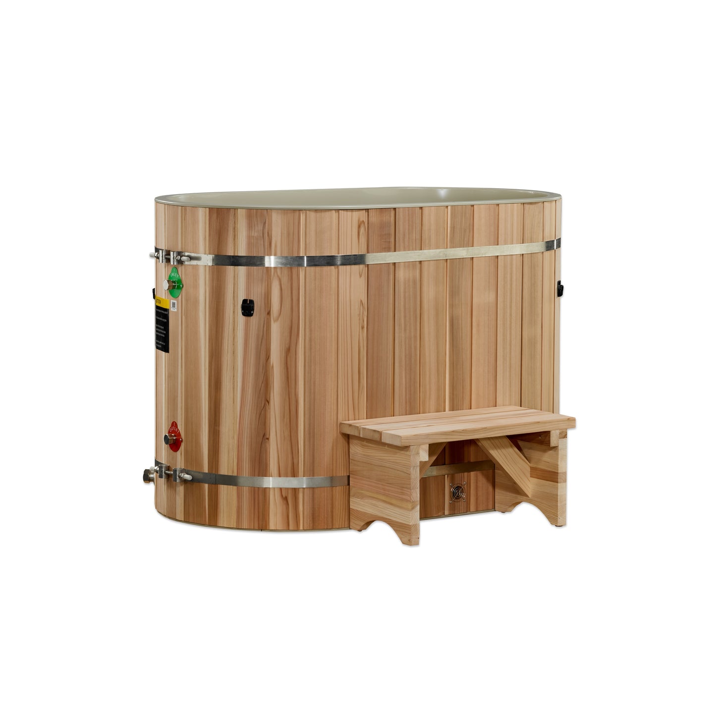 DCT Oval Barrel Cold Plunge Tub (50)")- Pacific Cedar