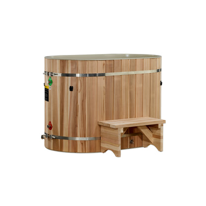 DCT Oval Barrel Cold Plunge Tub (50)")- Pacific Cedar