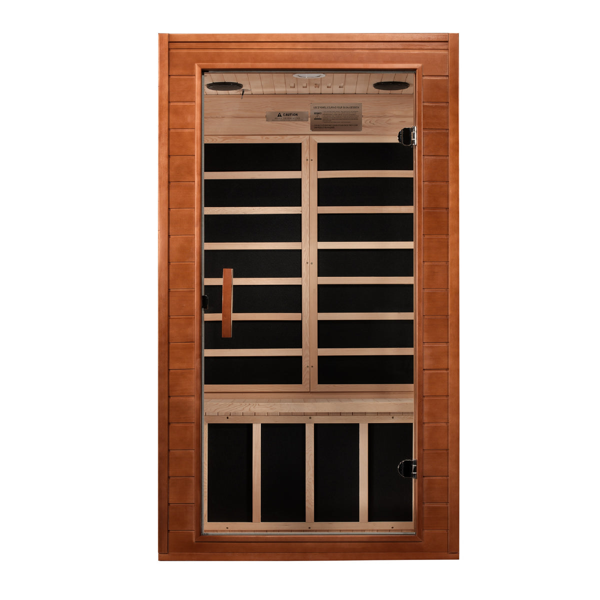 Dynamic Avila 1-2 Person Low EMF FAR Infrared Sauna – Compact Home Wellness Sauna | DYN-6119-01