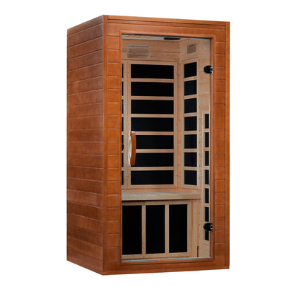 Dynamic Avila 1-2 Person Low EMF FAR Infrared Sauna – Compact Home Wellness Sauna | DYN-6119-01