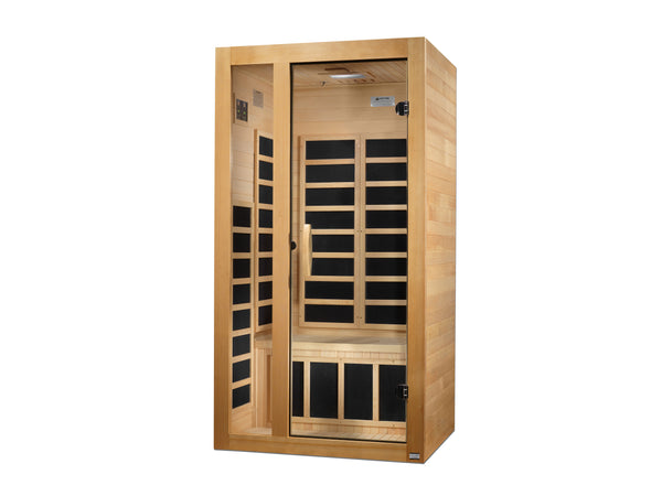 Dynamic Gracia 1-2 Person Ultra Low EMF FAR Infrared Sauna – Compact Home Sauna | DYN-6119-01