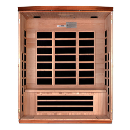 Dynamic “Lugano” 3 Person Low EMF FAR Infrared Sauna (DYN-6336-02)
