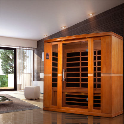 Dynamic “Bergamo” 4 Person Low EMF FAR Infrared Sauna (DYN-6440-01)