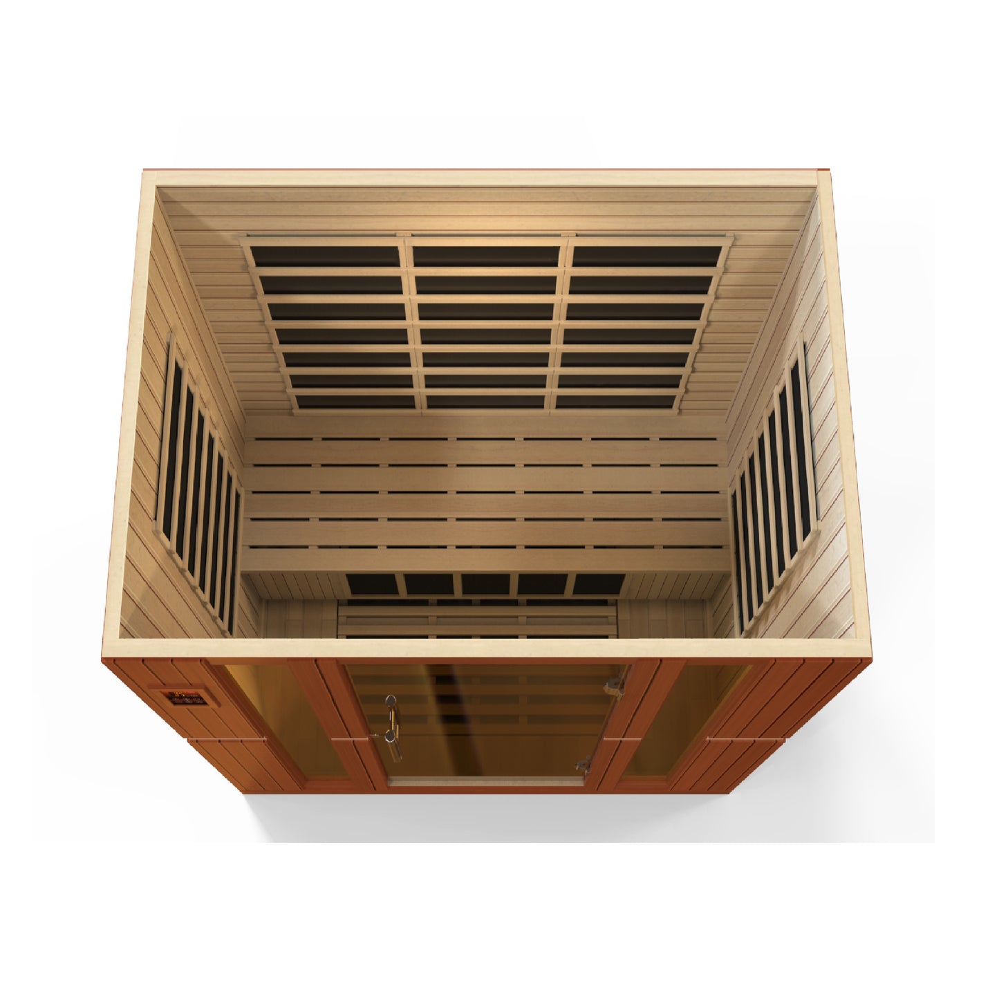 Dynamic “Bergamo” 4 Person Low EMF FAR Infrared Sauna (DYN-6440-01)