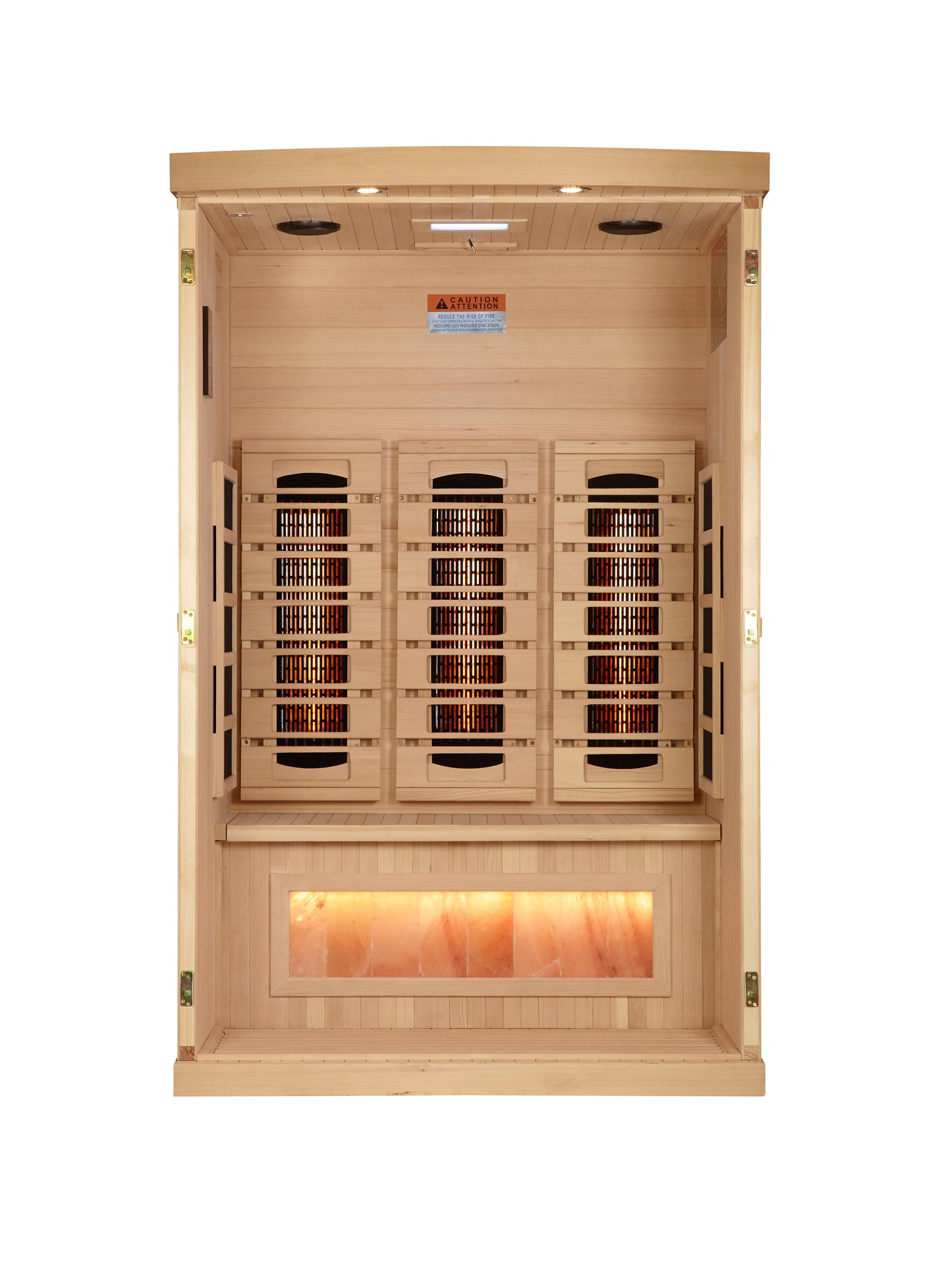 2 Person Full Spectrum Infrared Sauna with Himalayan Salt Bar (GDI-8020-03)