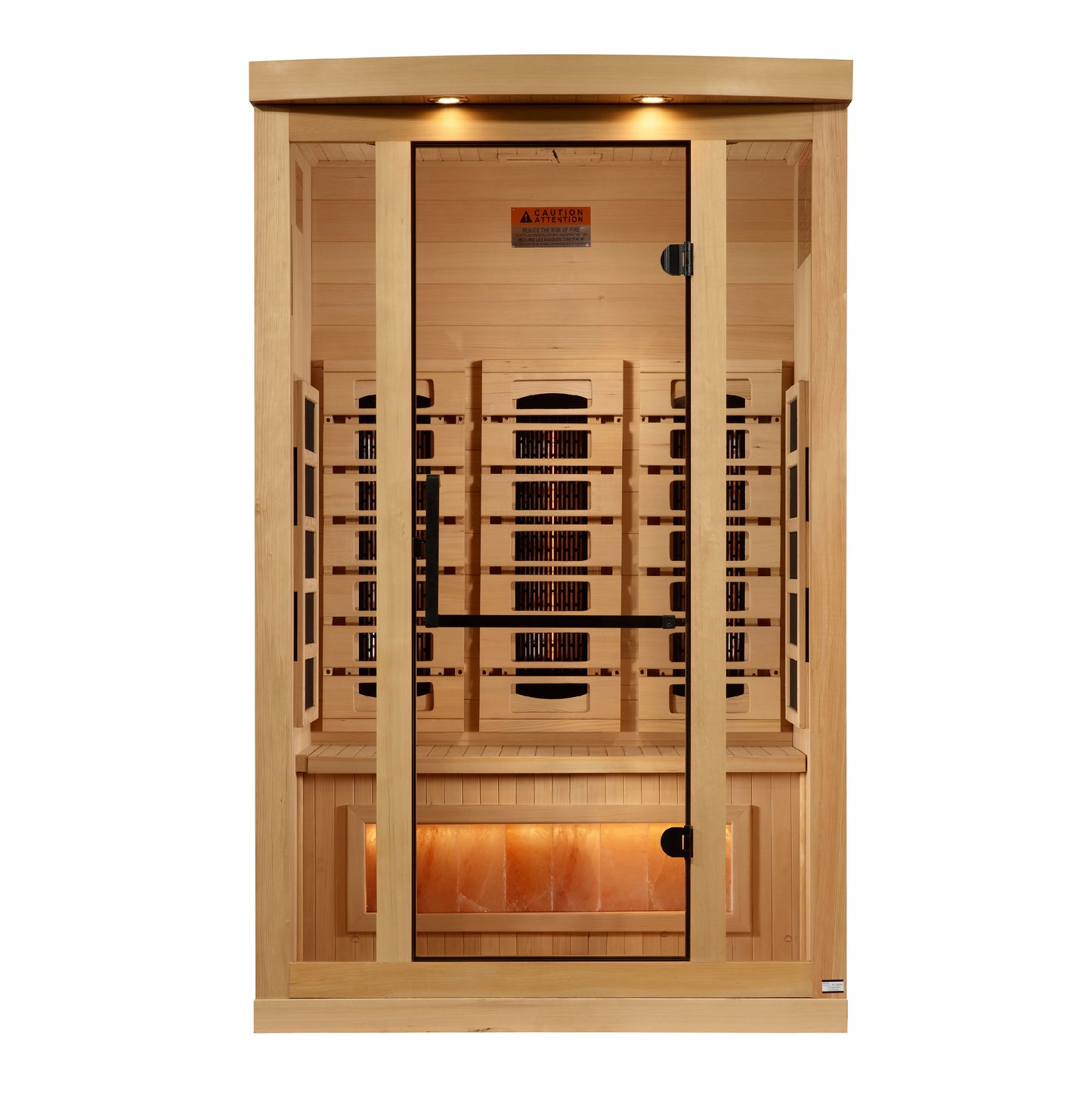 2 Person Full Spectrum Infrared Sauna with Himalayan Salt Bar (GDI-8020-03)