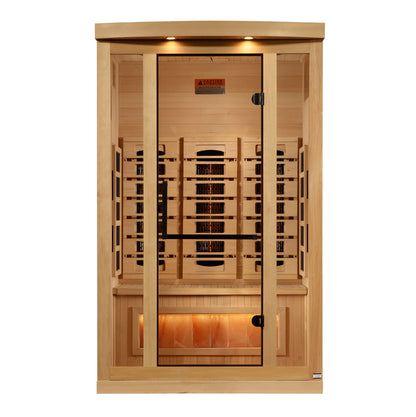 2 Person Full Spectrum Infrared Sauna with Himalayan Salt Bar (GDI-8020-03)