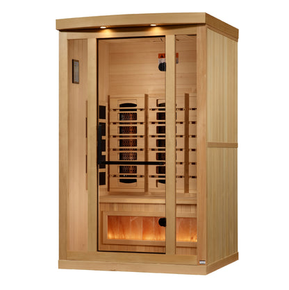 2 Person Full Spectrum Infrared Sauna with Himalayan Salt Bar (GDI-8020-03)