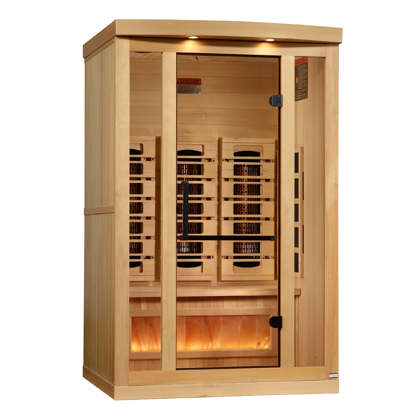 2 Person Full Spectrum Infrared Sauna with Himalayan Salt Bar (GDI-8020-03)