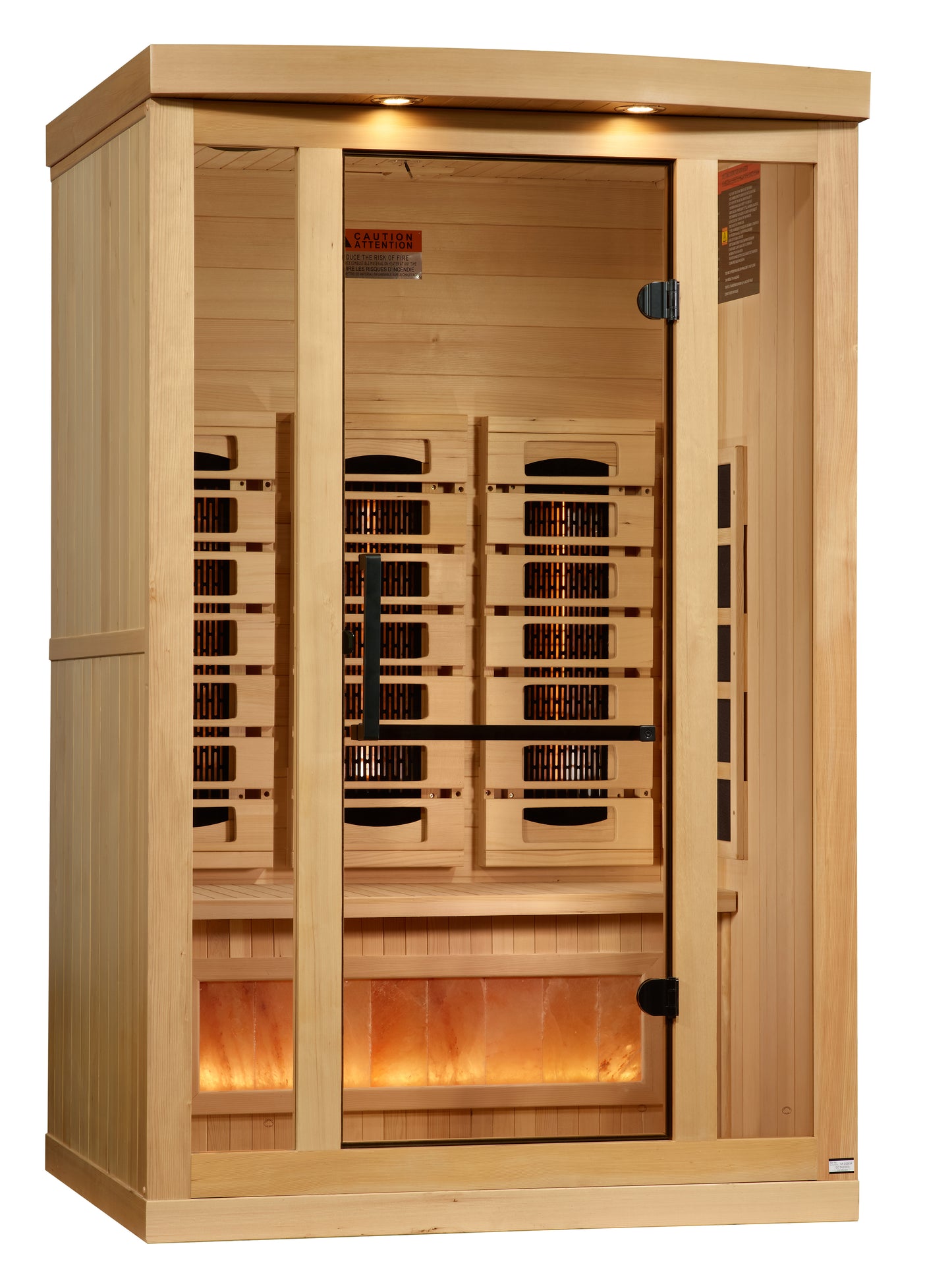 2 Person Full Spectrum Infrared Sauna with Himalayan Salt Bar (GDI-8020-03)