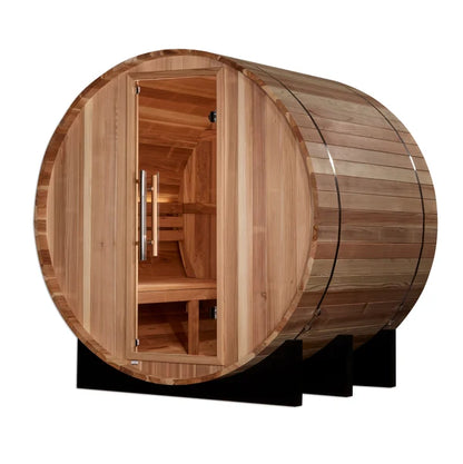 Golden Designs “St. Moritz” 2-Person Barrel Traditional Sauna (GDI-B002-01)