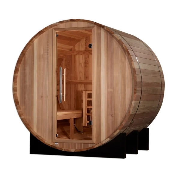 Golden Designs “St. Moritz” 2-Person Barrel Traditional Sauna (GDI-B002-01)