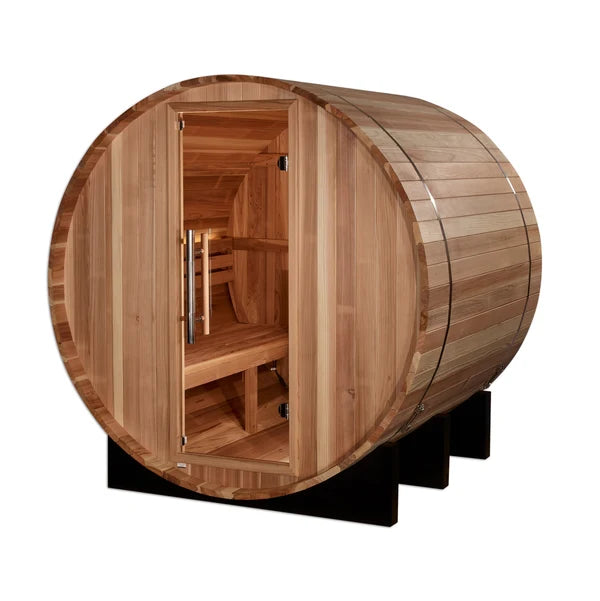 Golden Designs “St. Moritz” 2-Person Barrel Traditional Sauna (GDI-B002-01)