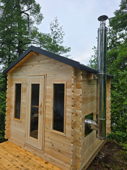 Canadian Timber Granby Cabin Sauna – Eastern White Cedar | LeisureCraft CTC88