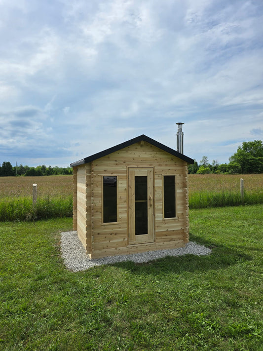 Canadian Timber Granby Cabin Sauna – Eastern White Cedar | LeisureCraft CTC88