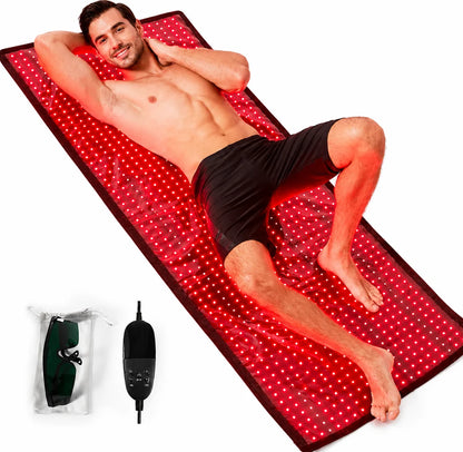 FJ-1999 LED Red Light Wellness Mat | Full Body Red and near-infrared LED light technology