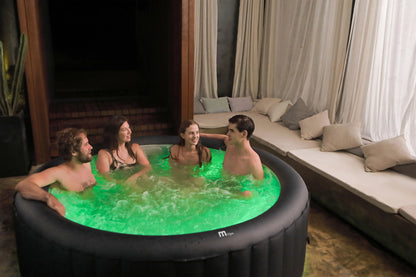 MSpa AURORA Inflatable Spa | 6-Person Portable Hot Tub with LED Lighting & M-ONE™ Auto Inflation