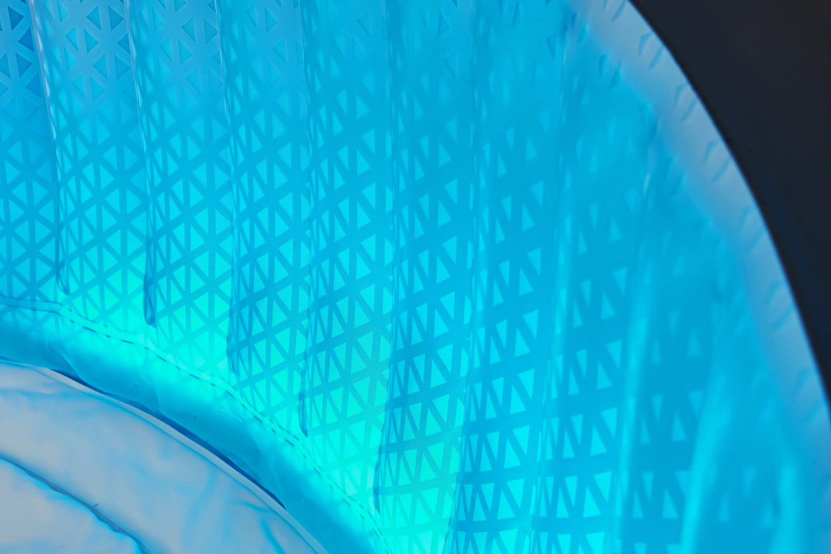 MSpa AURORA Inflatable Spa | 6-Person Portable Hot Tub with LED Lighting & M-ONE™ Auto Inflation