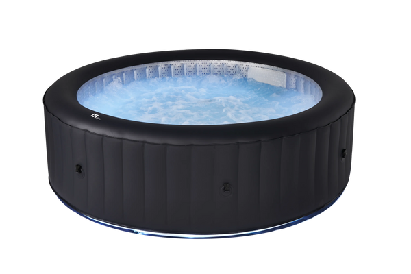MSpa AURORA Inflatable Spa | 6-Person Portable Hot Tub with LED Lighting & M-ONE™ Auto Inflation