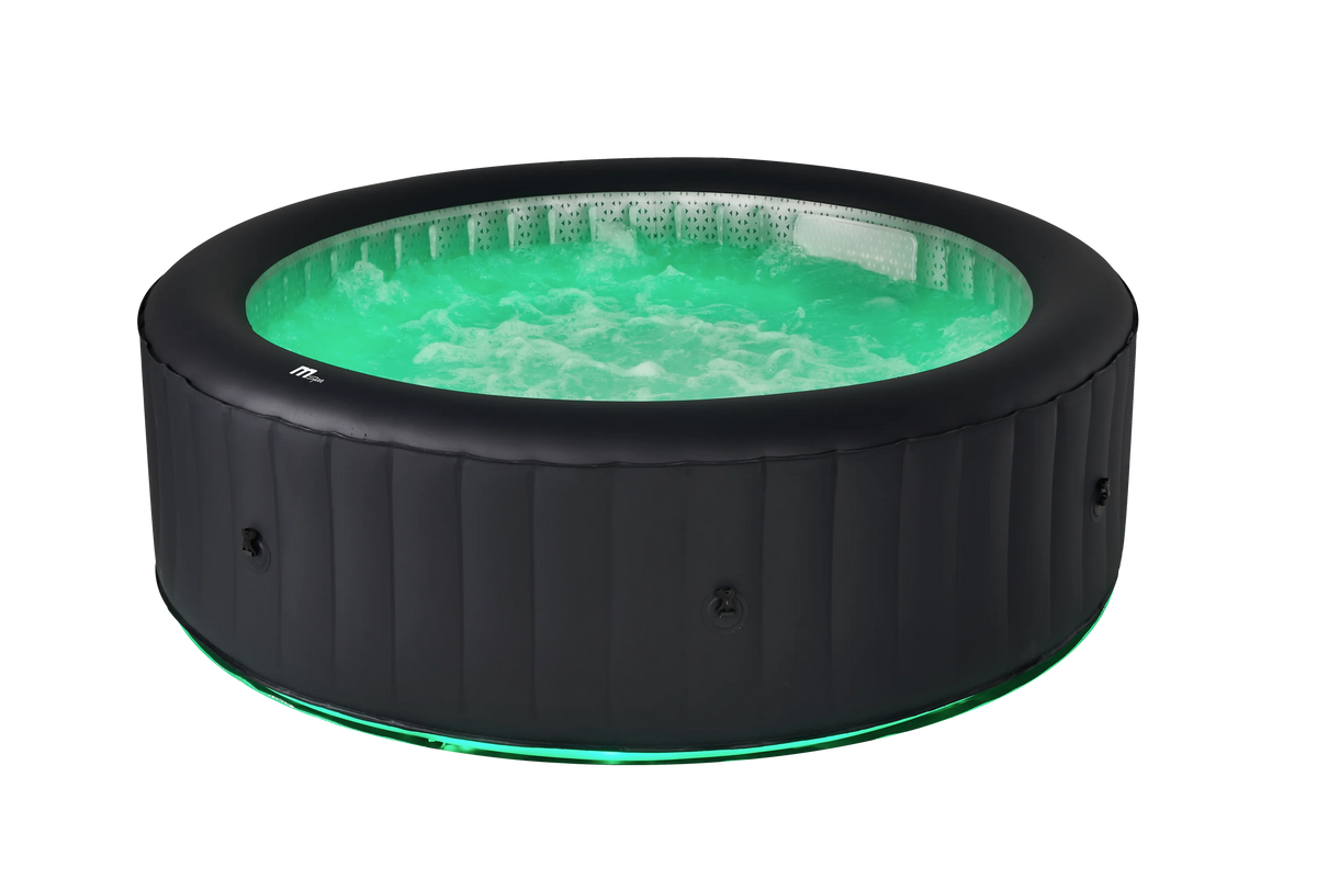 MSpa AURORA Inflatable Spa | 6-Person Portable Hot Tub with LED Lighting & M-ONE™ Auto Inflation