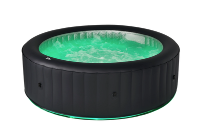 MSpa AURORA Inflatable Spa | 6-Person Portable Hot Tub with LED Lighting & M-ONE™ Auto Inflation