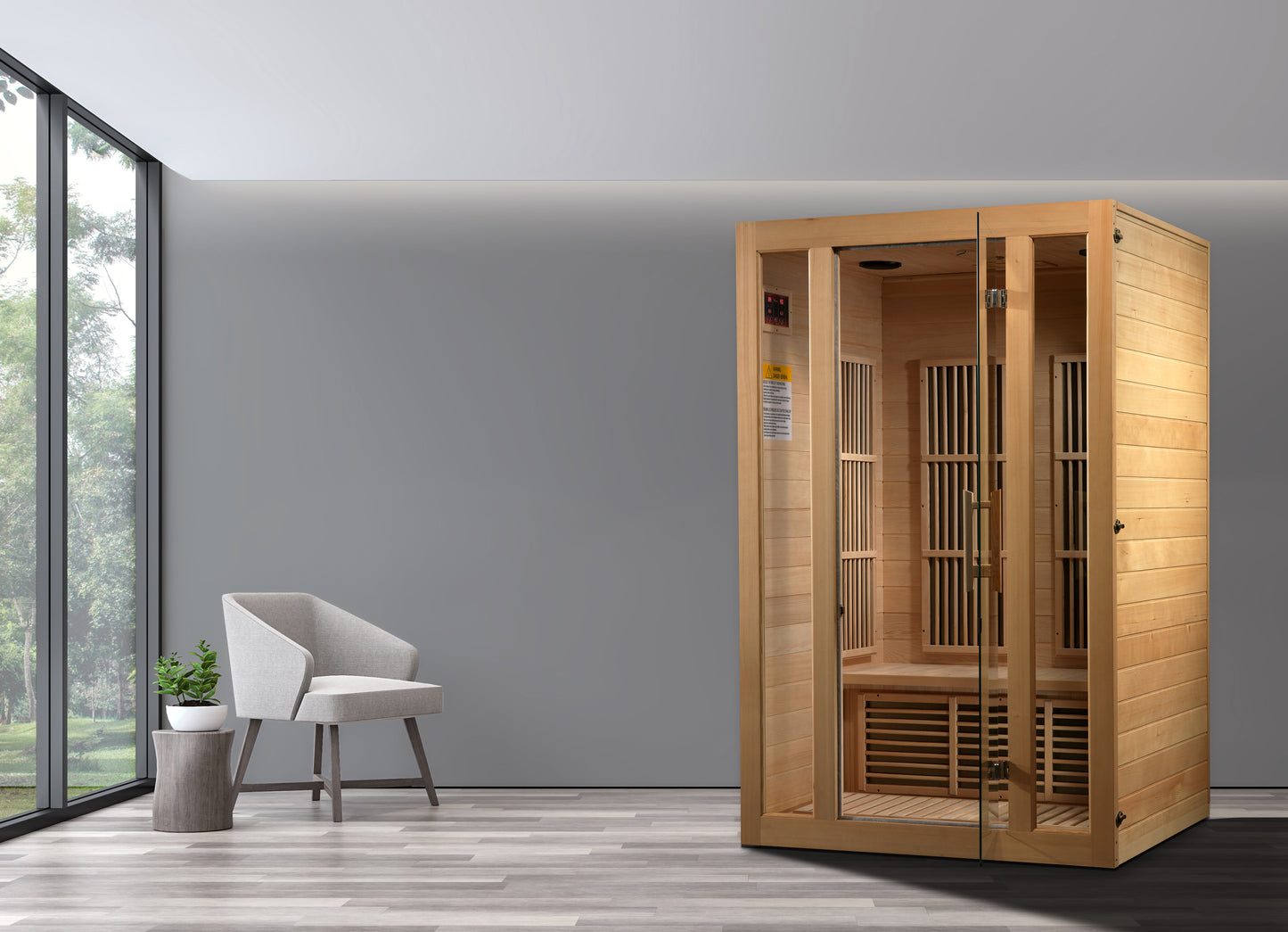 Maxxus “Seattle” 2 Person Low EMF FAR Infrared Sauna (MX-J206-01)