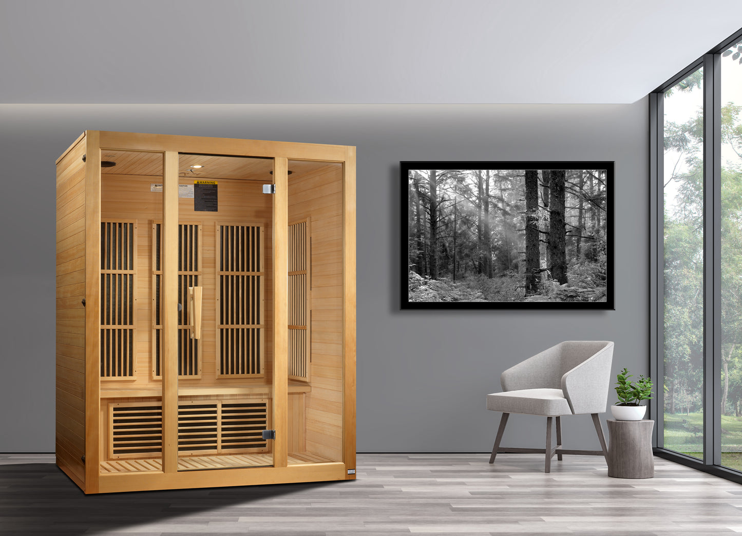 Maxxus “Bellevue” 3 Person Low EMF FAR Infrared Sauna (MX-J306-01)