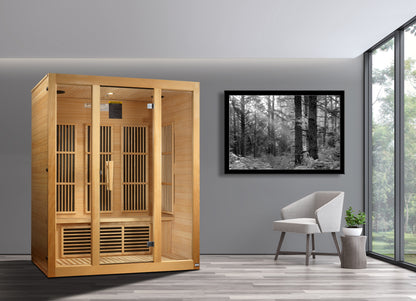 Maxxus “Bellevue” 3 Person Low EMF FAR Infrared Sauna (MX-J306-01)