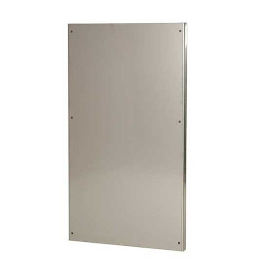 23"x42" Stainless Back Wall Plate - No Hole - Top Exit Chimney