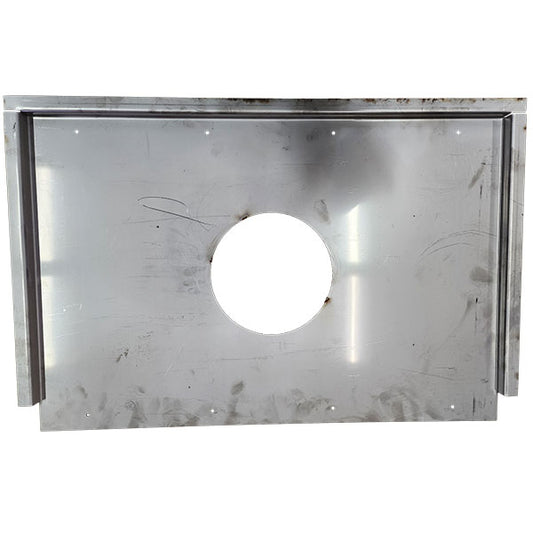 30"x20" Stainless Outside Shield for Siding - With Hole