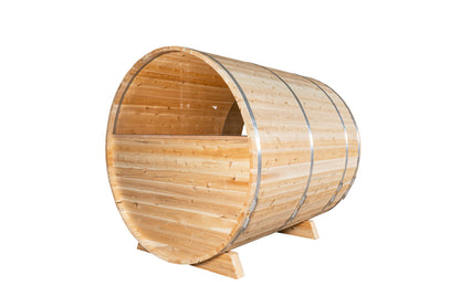 Canadian Timber Barrel Sauna – Eastern White Cedar | LeisureCraft CTC22