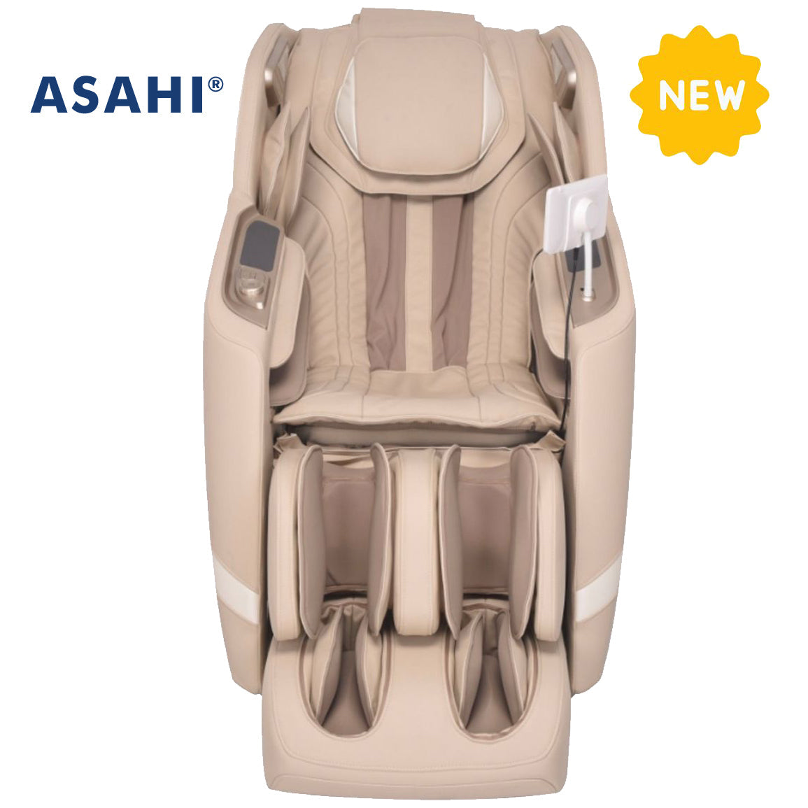 ASAHI® Super PRO X-007 3D Luxury Full Body Massage Chair with Brown / Gray / Beige
