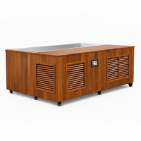 Cold Plunge Tub Designed for Daily Recovery, Cedar Cabinet, Stainless Steel Basin, Touchscreen Control