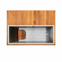Cold Plunge Tub Designed for Daily Recovery, Cedar Cabinet, Stainless Steel Basin, Touchscreen Control