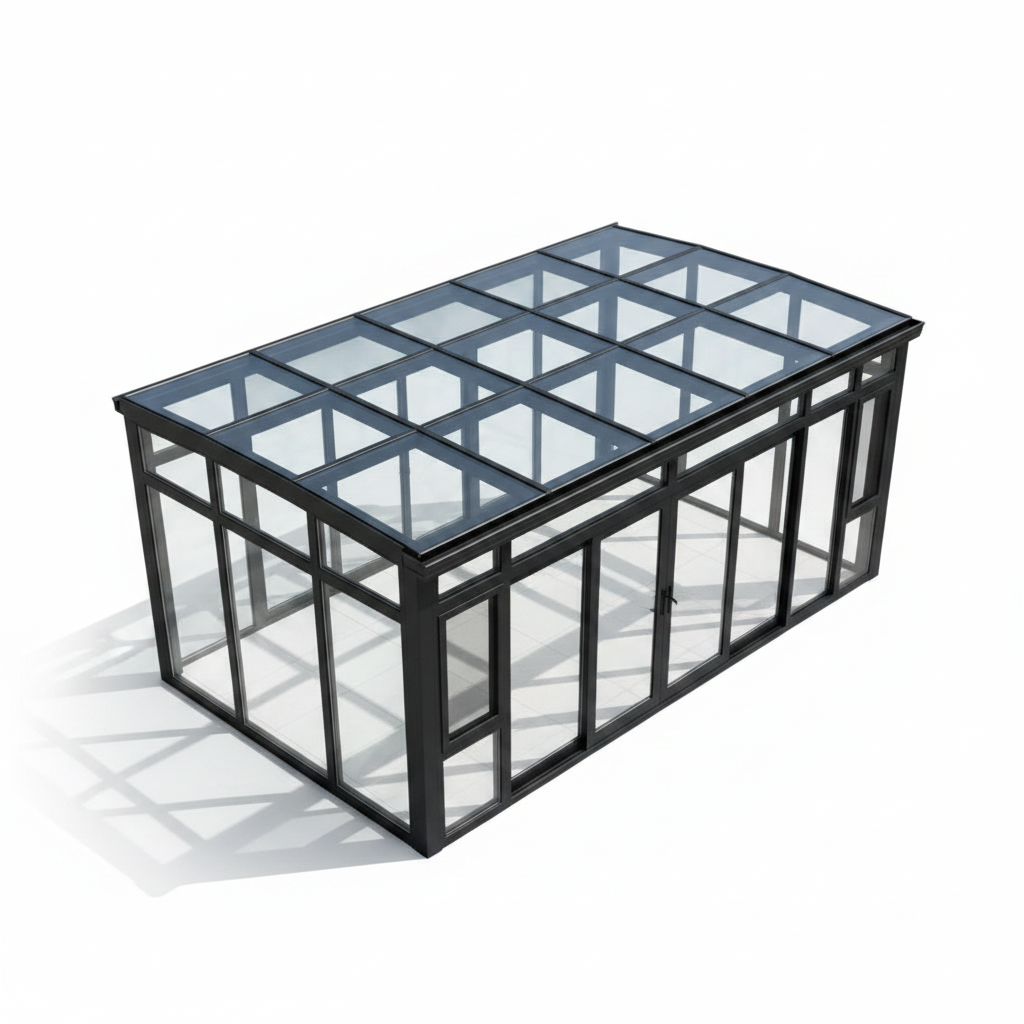 Novara Crestline Glass Roof Solarium