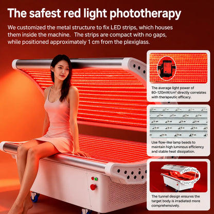 FJ-20061 Full Body LED Red Light Therapy Bed | Professional Photobiomodulation System