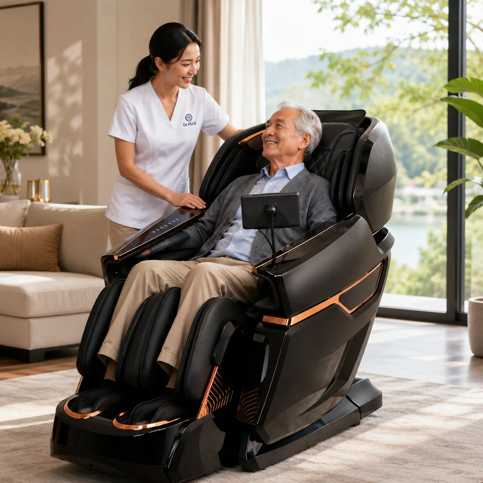 DR.BOSS® FJ-8500 Plus Rolls Royce AI 4D Luxury Massage Chair with Oxygen Therapy System