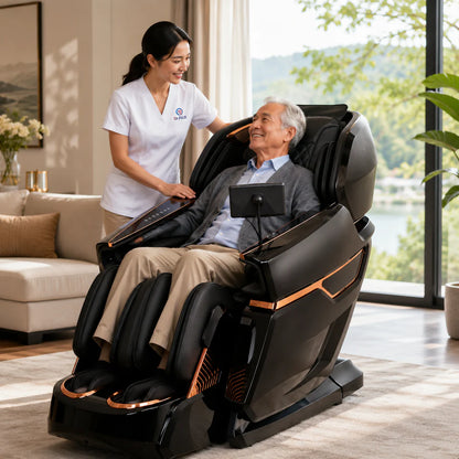 DR.BOSS® FJ-8500 Plus Rolls Royce AI 4D Luxury Massage Chair with Oxygen Therapy System
