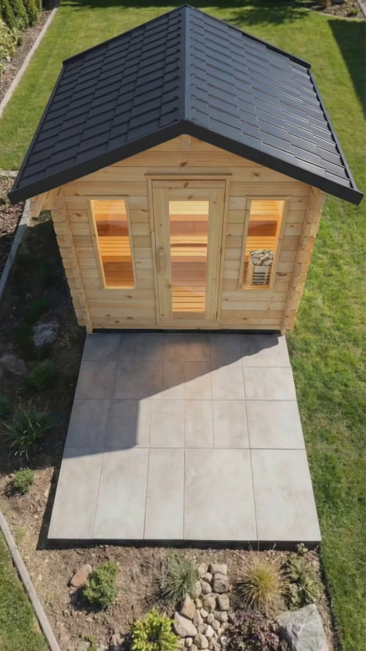 Canadian Timber Palmer Cabin Sauna – Eastern White Cedar | LeisureCraft CTC88